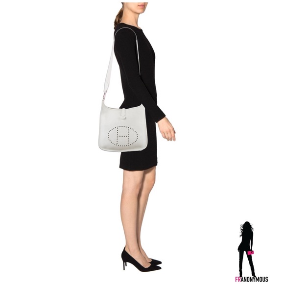 Hermes Clemence Evelyne PM -Off White - Picture 5 of 8